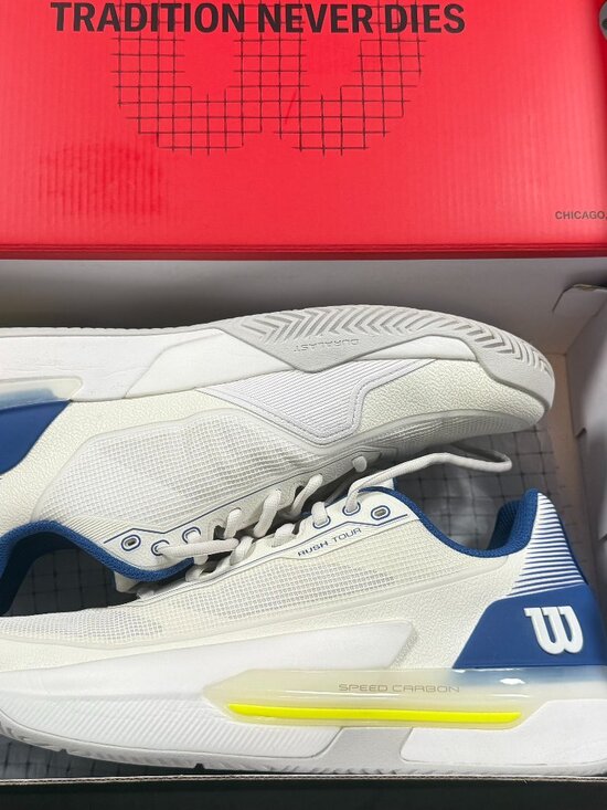 Wilson Rush Tour 5 Tennis Shoes • White/Deja Vu Blue • Size 10 • Tried On Once main image 5